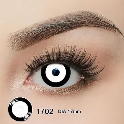ONYALENS Black and White Mini Sclera 17mm | 1 Year